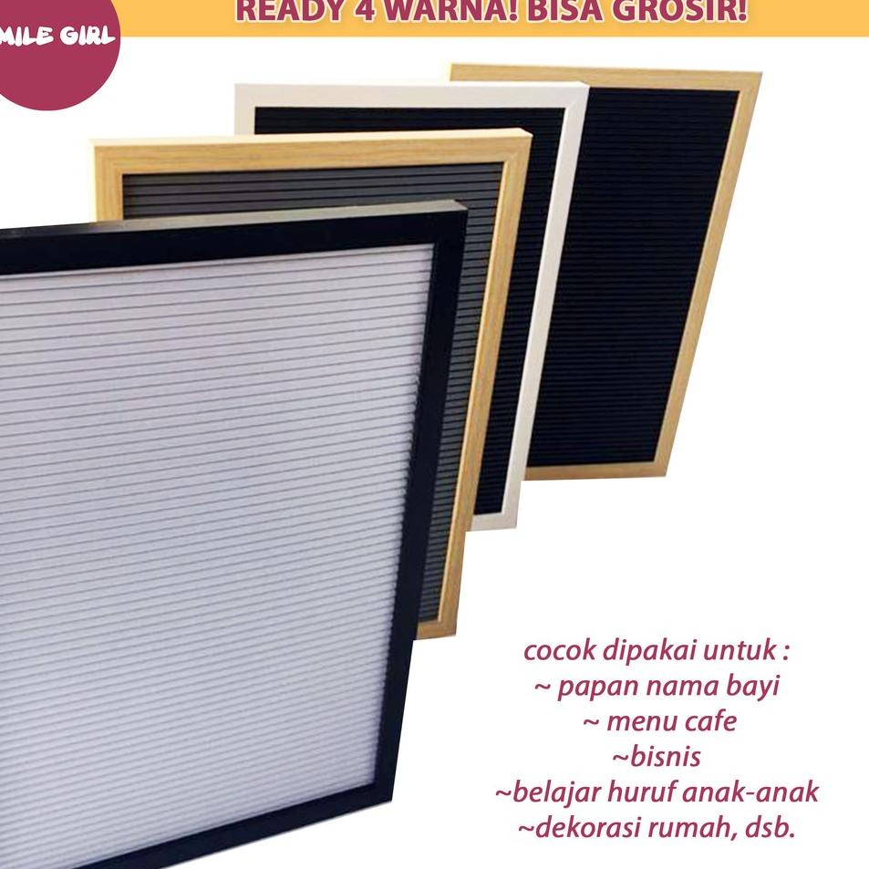 

CZC [] Papan Nama Bayi / Letter Board Kekinian SmileGirl 40x28 ➳➫ 44