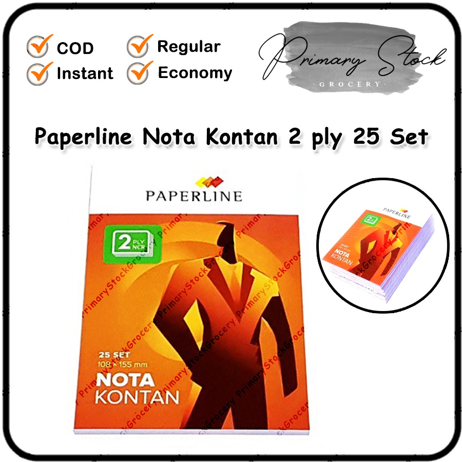 

Nota Kontan 2 ply Kecil Paperline NCR dua Rangkap Bon Kecil Murah