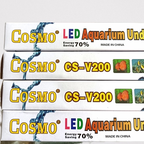 Cosmo CS-V200 Lampu Celup LED Aquarium Light 20cm Akuarium 20 cm V-200