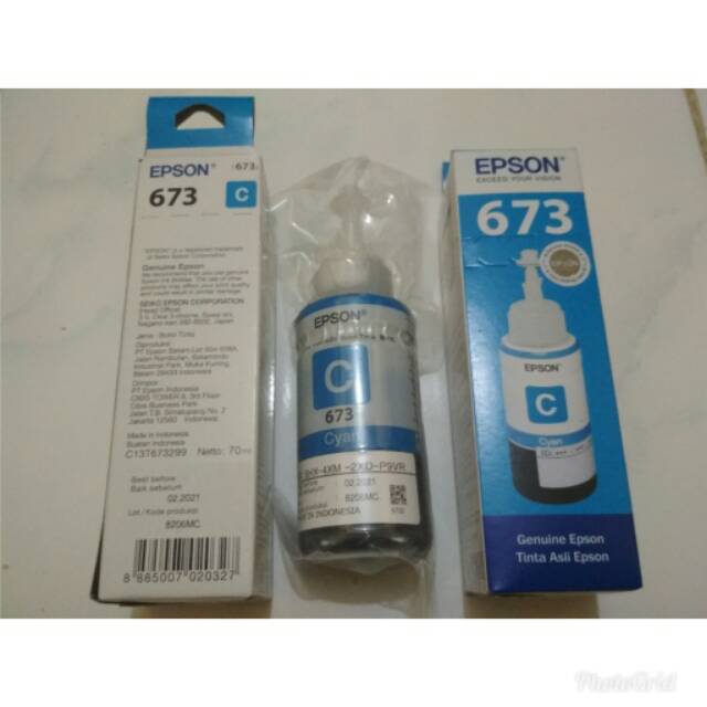 Tinta Epson 673 Original L800 L805 L850 L1800.