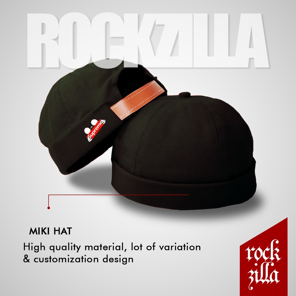 Peci Miki Hat DEWASA Topi Peci Miki Hat Supreme
