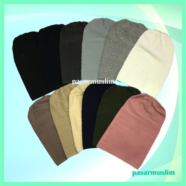 Ciput Kupluk Inner Kerudung Rajut Motif Zigzag