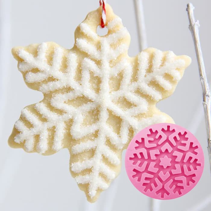 3D Silicon Mold Fondant Cake Decoration - Single Snowflake