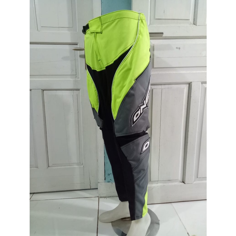 Celana Cross - Celana Trail - Celana Enduro - Celana Gastrack Adventure - Bahan Condura Berkualitas - TERLARIS -  Colour STABILO GREY