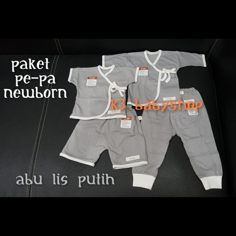 Paket baju bayi newborn Aerilyn kimono pendek panjang set baju bayi baru lahir setelan piyama anak