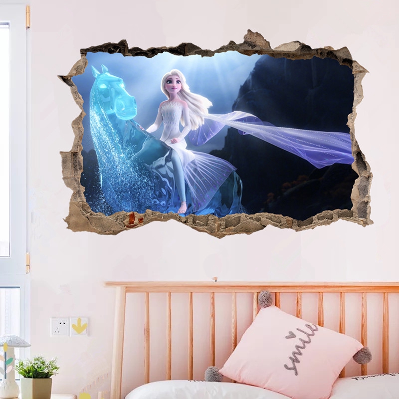 Stiker Dinding Desain Princess Frozen Ii 3d Dengan Perekat Untuk Kamar Anak Shopee Indonesia