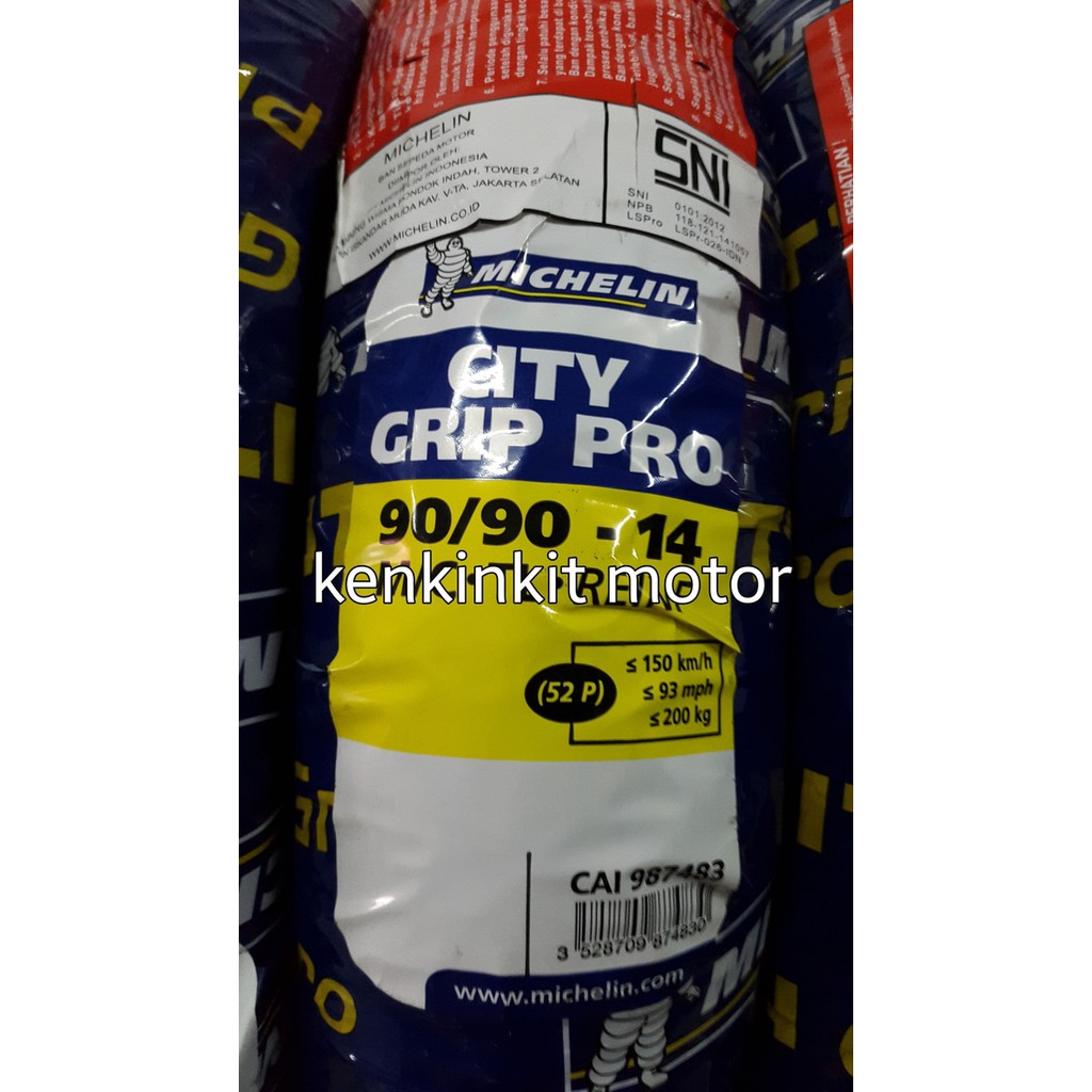 BAN MICHELIN 90/90-14 CITY EXTRA TUBELESS