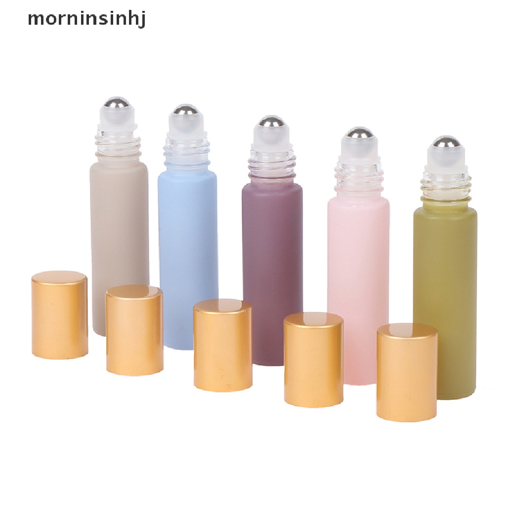 Mornin 1pc Botol Kaca Roll On Tebal 10ml Untuk Essential Oil