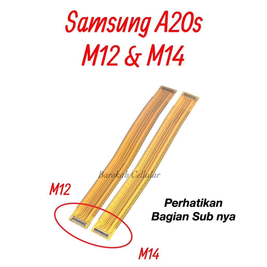 FLEKSBEL UI SAMSUNG A20S A207 A207F M12 M14  - FLEKSIBEL UI MAIN OCTA DARI PCB KE MESIN