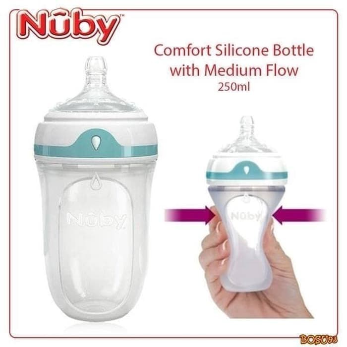 Makassar! Bottle / Botol Susu Nuby Comfort Silicone 250 ML