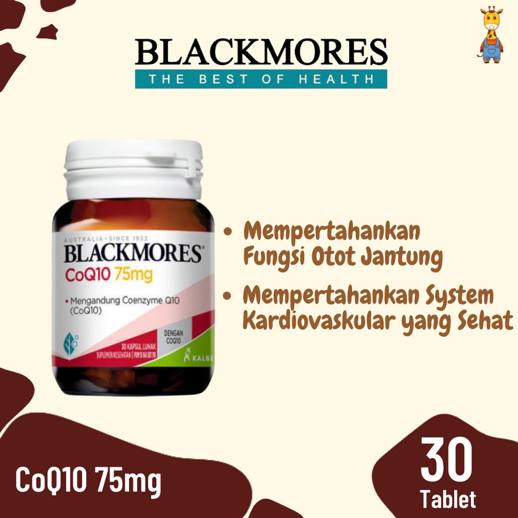Blackmores CoQ10 75mg isi 30 Tablet