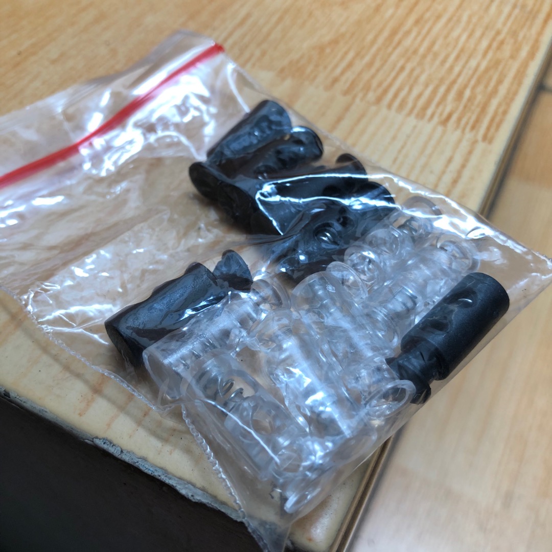 Stopper Kecil Untuk Tali Elastis Stopper Transparan Atau Bening Dan Hitam