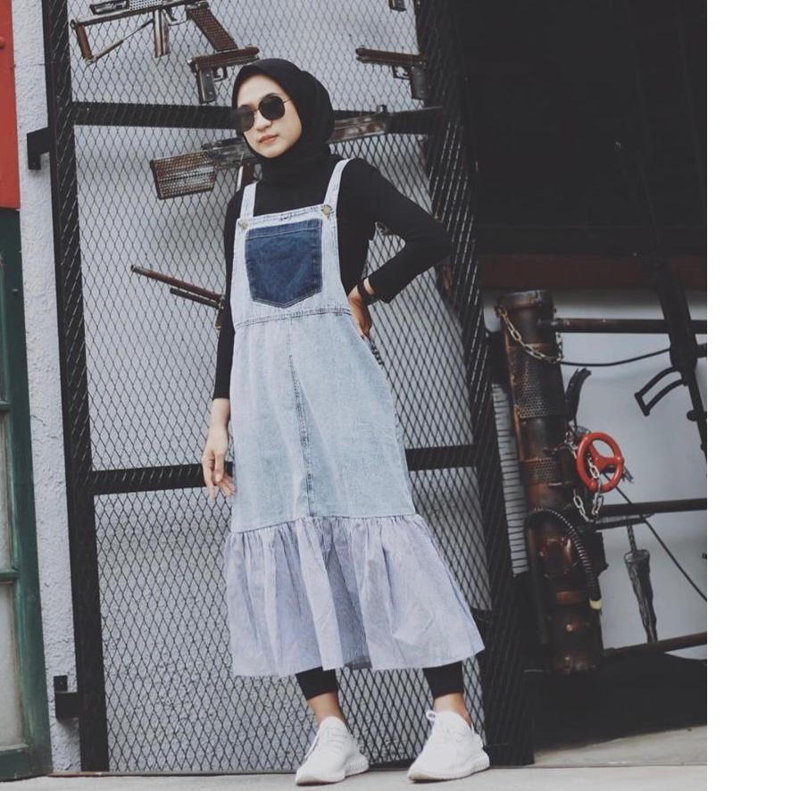 overall hijab casual