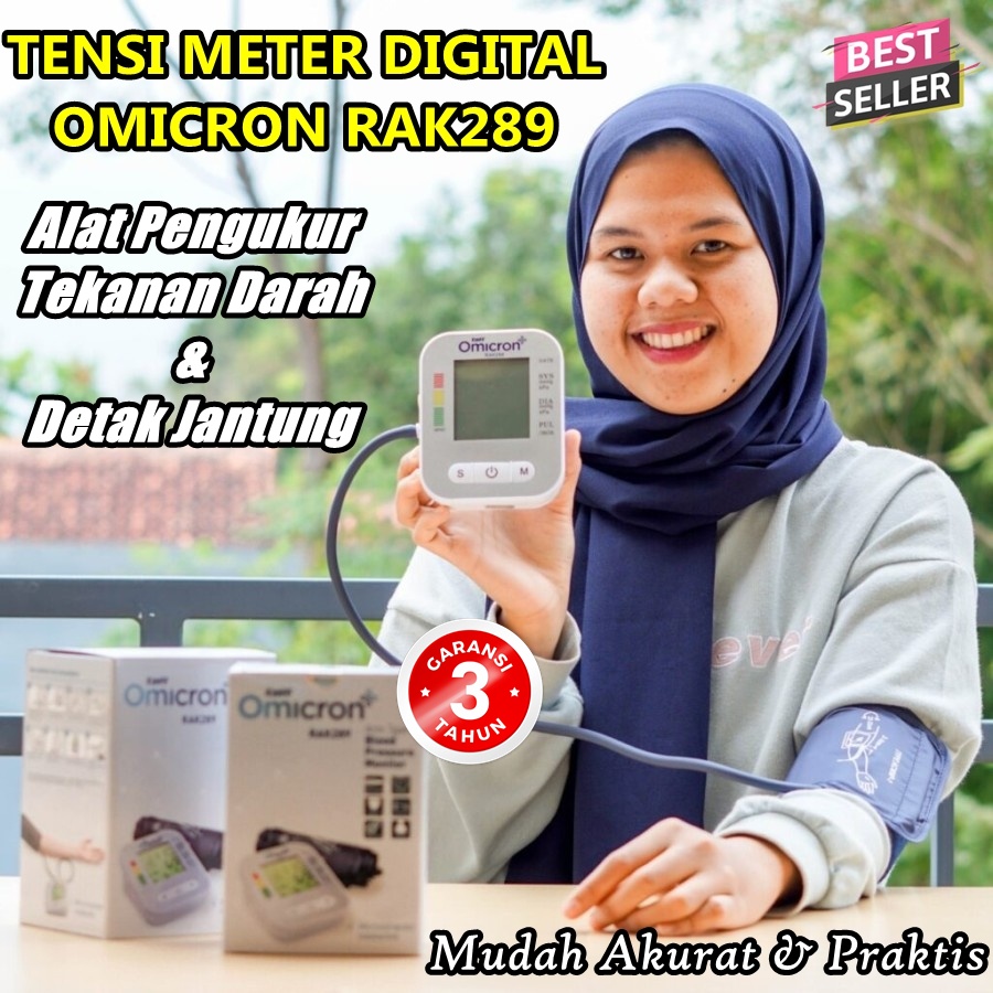 Tensimeter digital omicron pengukur tekanan darah digital Original 100% tensimeter suara RAK 289 Mur