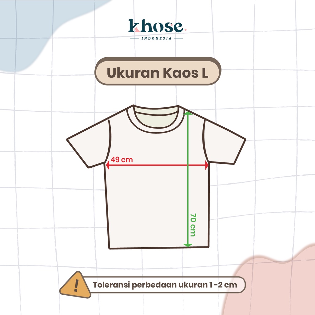 KHOSE KAOS KHUSUS CUSTOM SIZE L PRINT DIGITAL SABLON / MOHON UNTUK MEMBACA DESKRIPSI SBLM PESAN