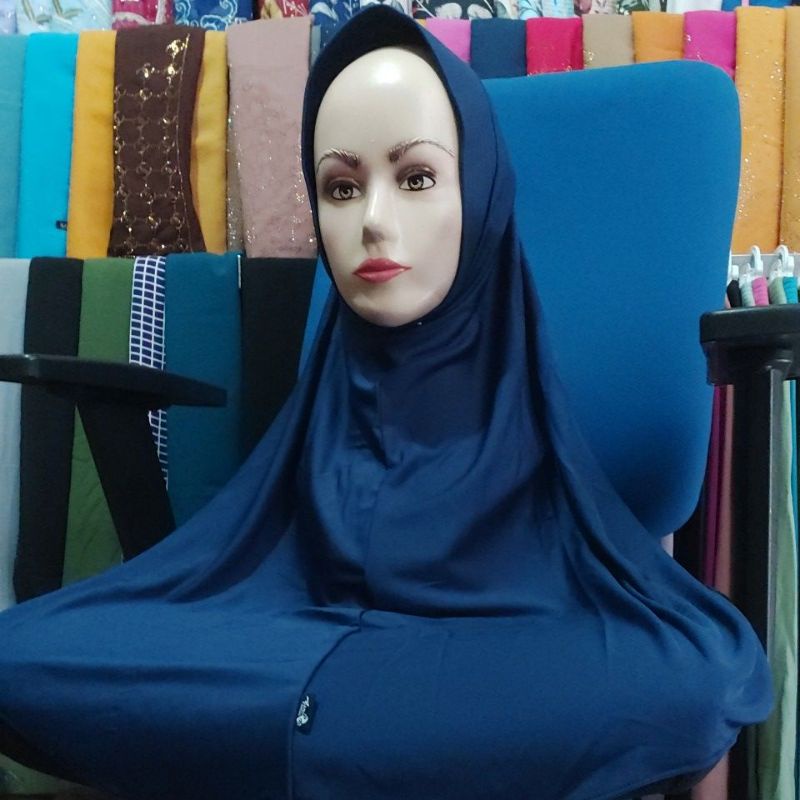 Jilbab Instan Oval  asri collection81-Navi