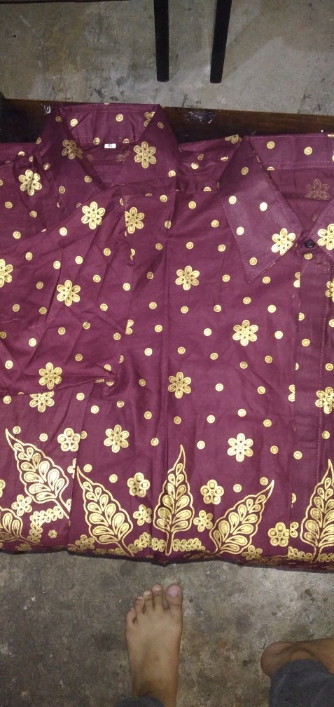 Batik Couple Keluarga Sania Ruffle Ori Ndoro Jowi Dnt Matahari Merah