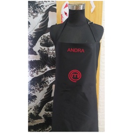 APRON CELEMEK MASTERCHEF BISA REQUEST NAMA