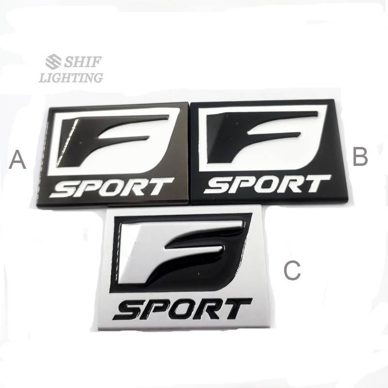 1pc Stiker Emblem Logo Sport Besar Bahan Metal Untuk Dekorasi Mobil Lexus