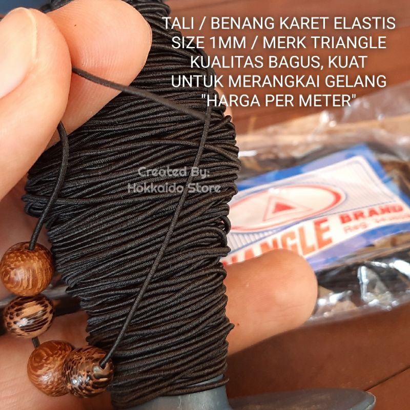  TALI  BENANG KARET ELASTIS  UNTUK  GELANG  KALUNG ACCESSORIES 