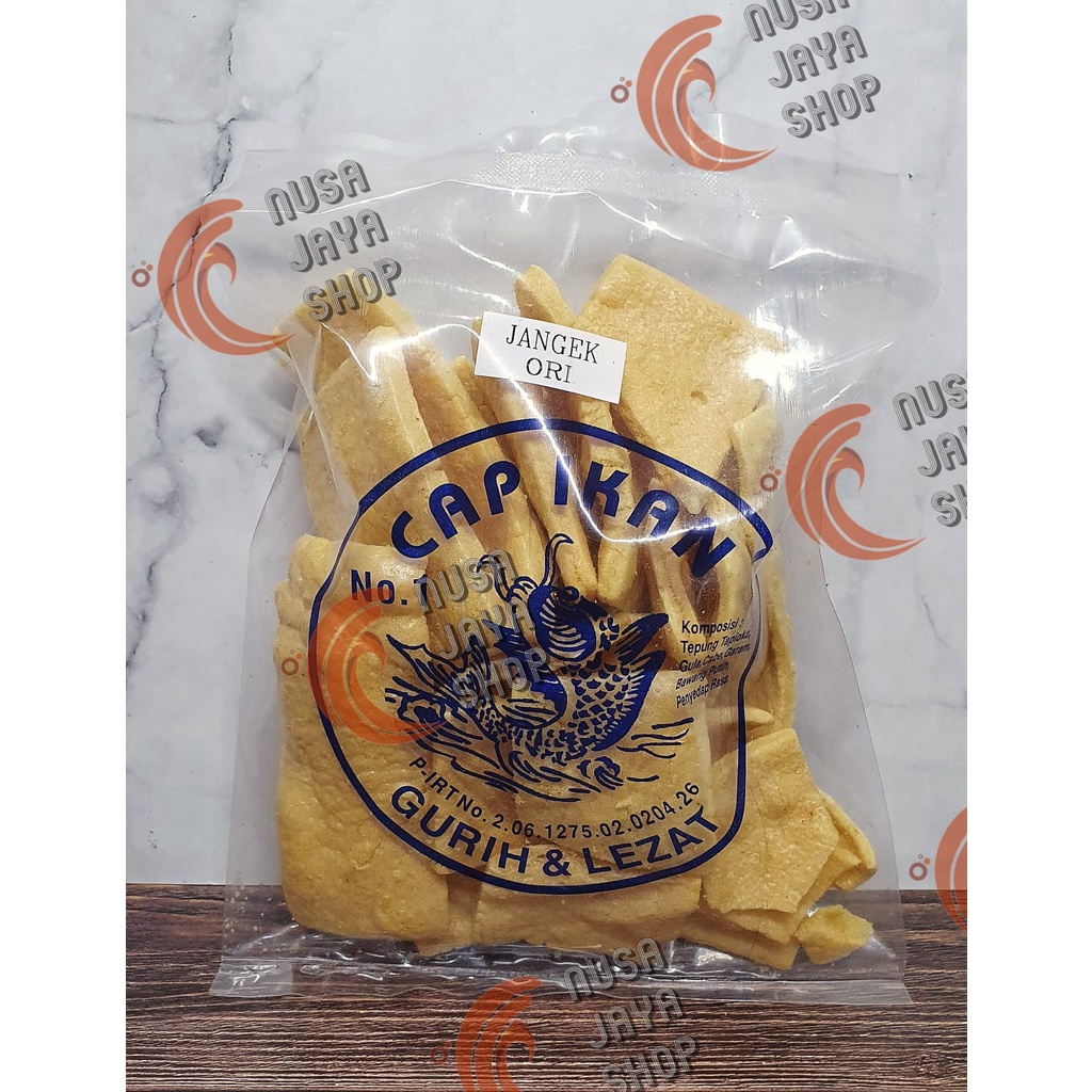 

Snack Jangek Original Cap ikan Kerupuk khas Medan 100 Gram