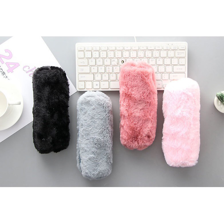 

[FS] Pencil Case Soft Furry Tempat Pensil Bulu Lembut