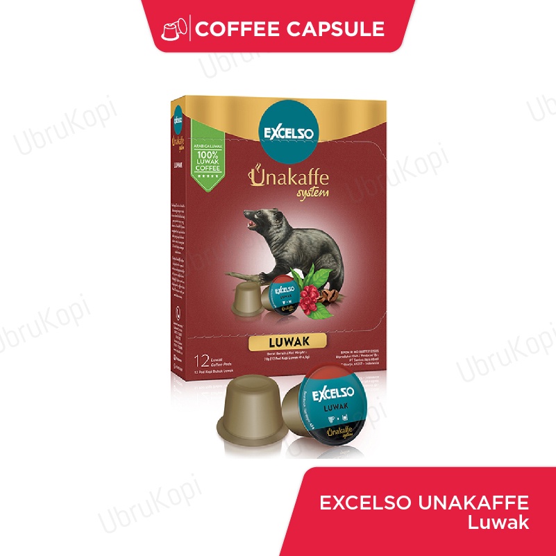 

Excelso Unakaffe Kopi Kapsul Luwak (12pod / 6,5gr)