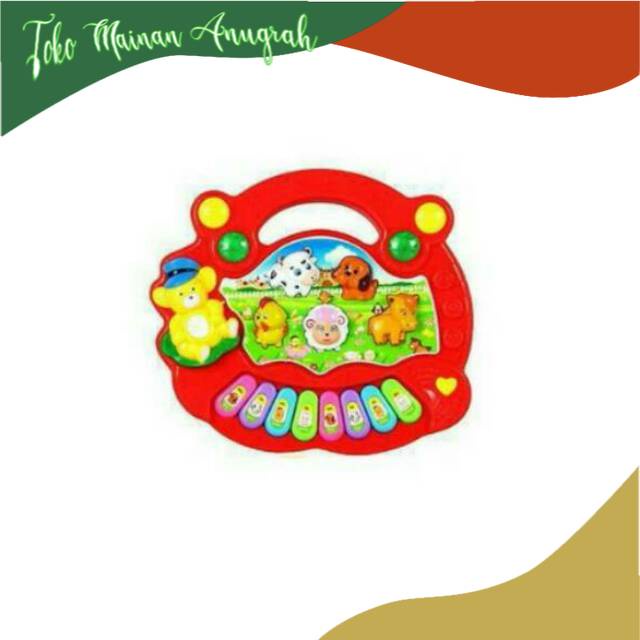 ID Animal Farm Piano mainan piano elf besar