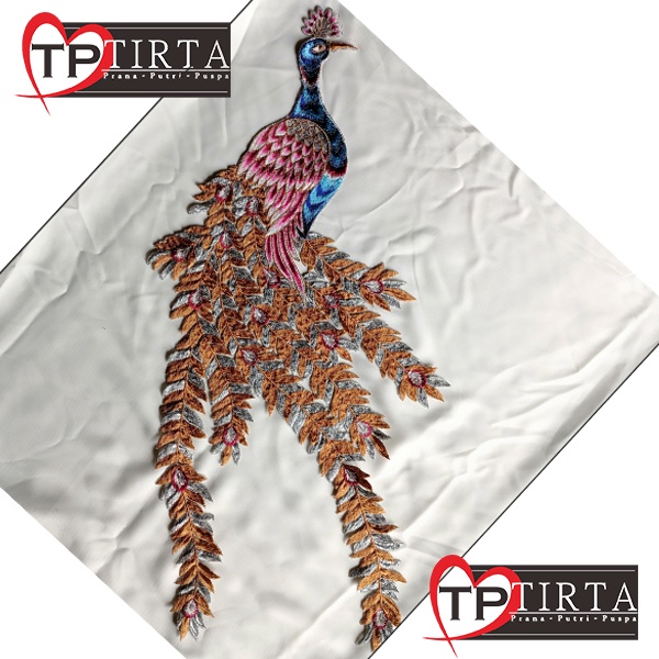 bordir burung merak perlengkapan menjahit