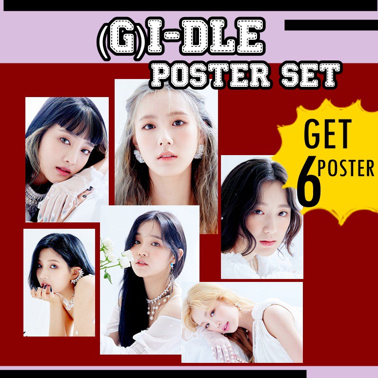 PAKET HEMAT POSTER (G)IDLE MINI ALBUM I TRUST SOOJIN YUQI SHUHUA MINNIE GIDLE KPOP