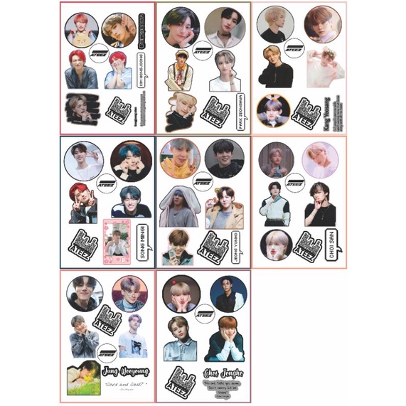 

(BACA DESKRIPSI) STIKER SET UNOFF ATEEZ HONGJOONG SEONGHWA SAN MINGI YUNHO WOOYOUNG YEOSANG JONGHO