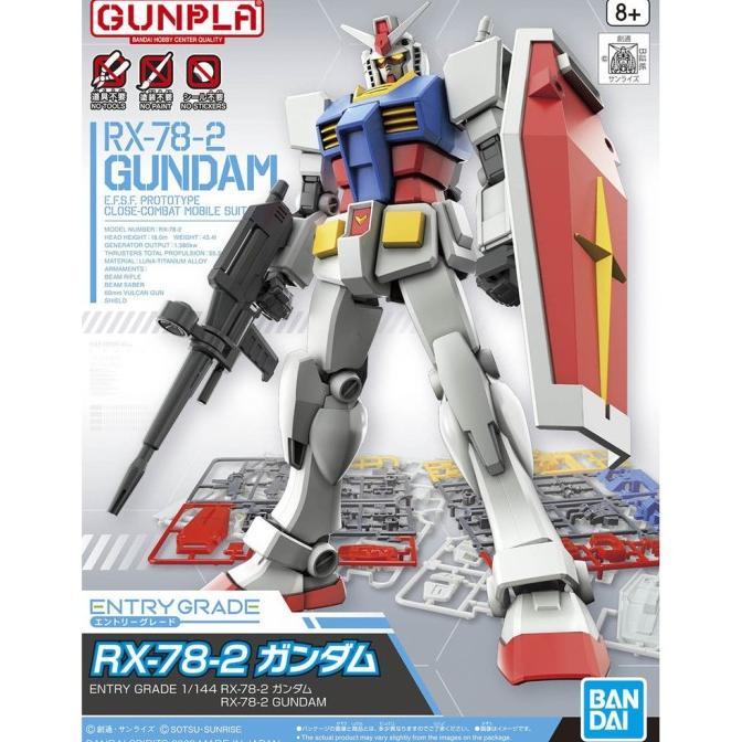 ((((()paling dicari] Bandai original Entry Grade 1/144 Rx 78 2 Gundam rx78 RX-78-2 not HG
