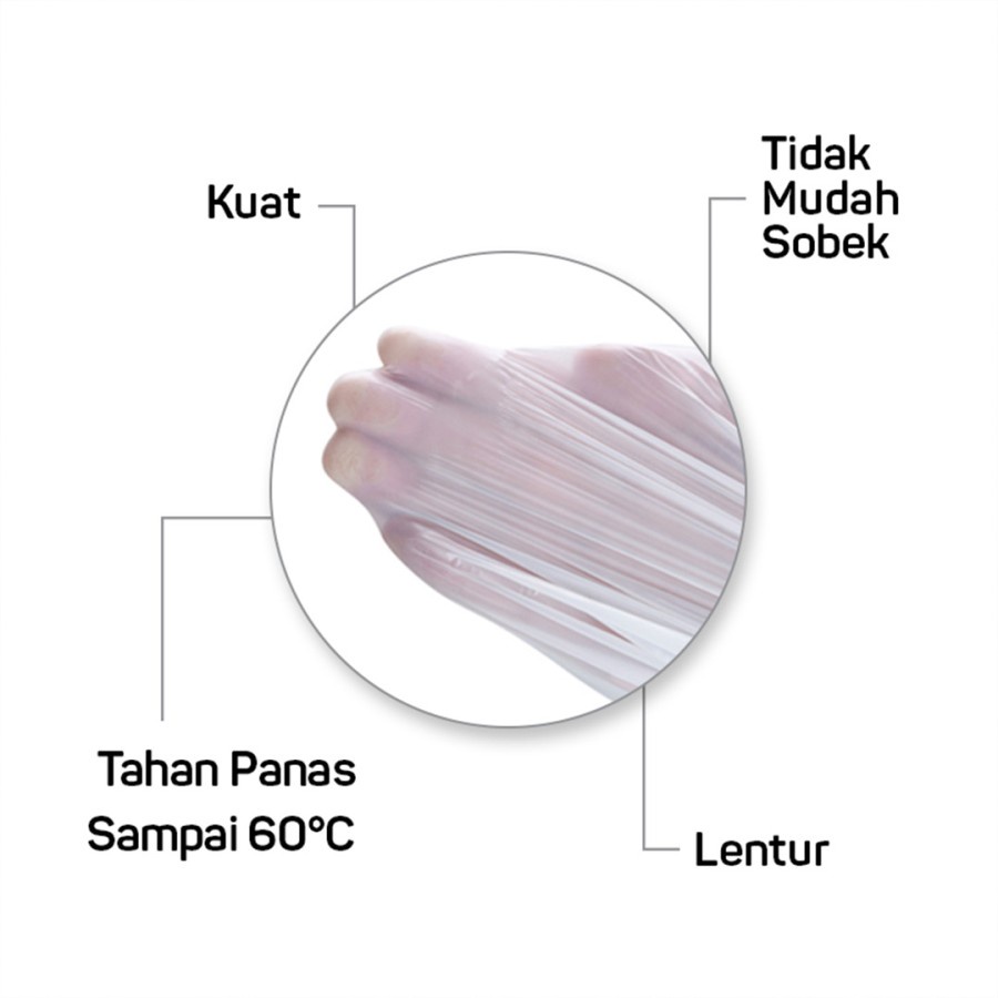 Triple Pack Kantong Sampah / Trash Bag Bagus M Uk 65 cm x 80 cm (45 L)