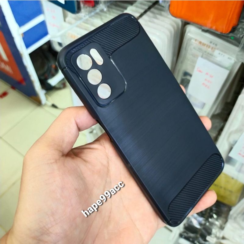 Oppo A16 soft case silikon carbon