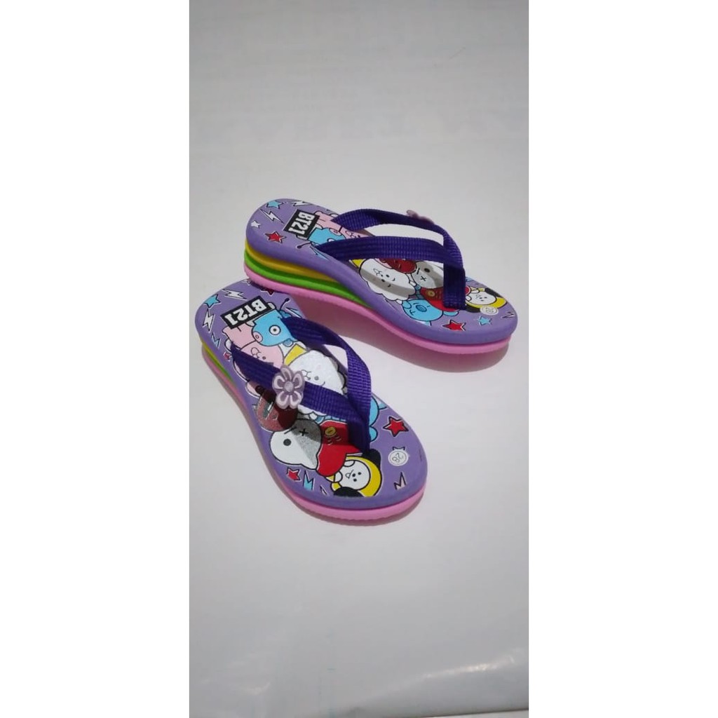 SANDAL WEDGES ANAK GAYA KOREA BT12 JPT KATO TERBARU