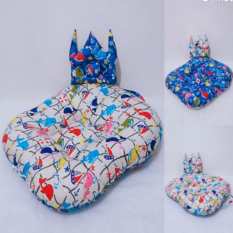 Sofa Bayi Multifungsi / Kasur Bayi Empuk GRATIS Bantal Anti Peyang-Whale