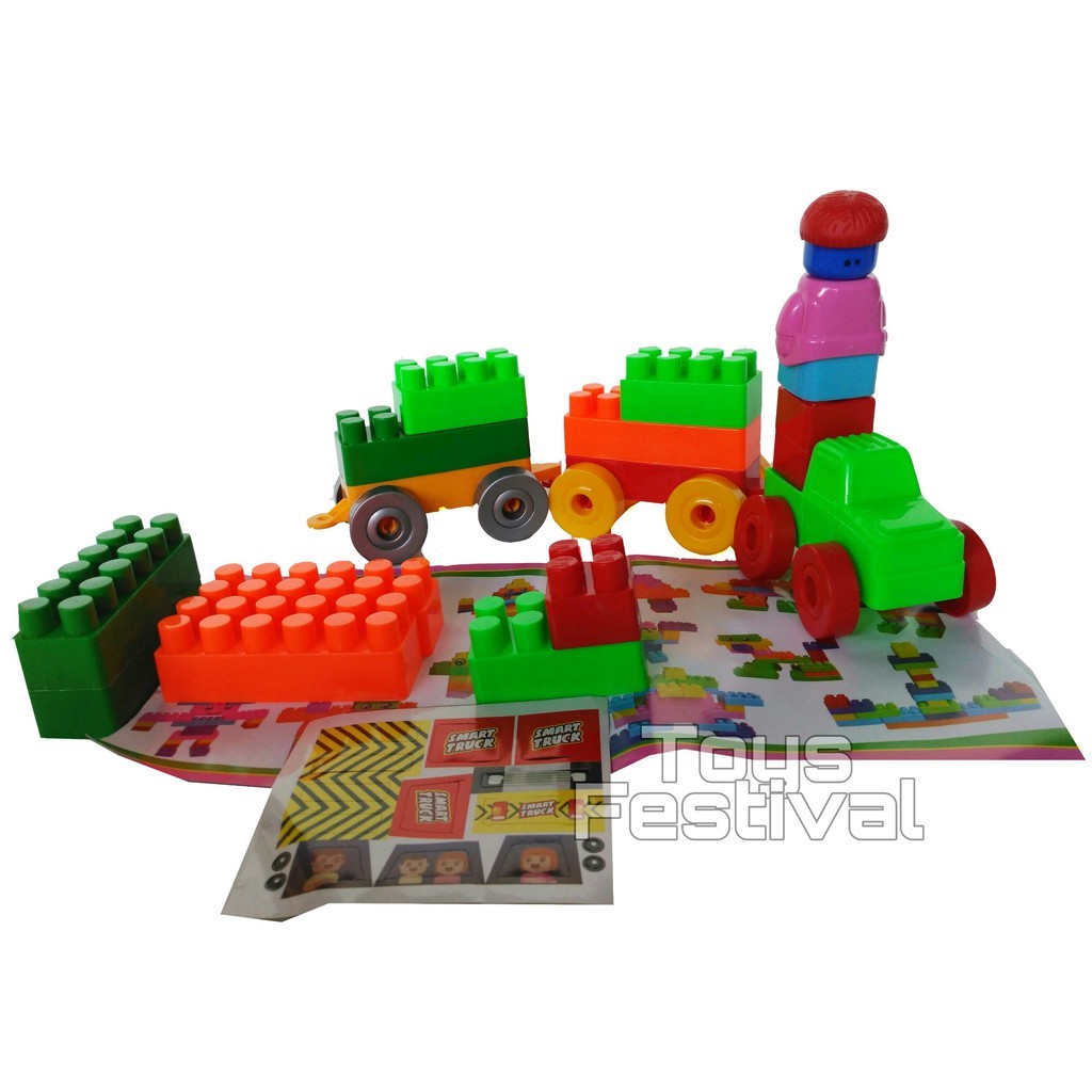 RR5008 Mainan Edukatif Intellect set Block Blocks Brick isi 16 pcs