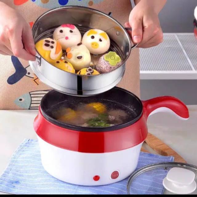 Electric Cooker Multifungsi/Panci Listrik Serbaguna/Panci Viral/Panci Murah/Panci Serbaguna/Panci Wa
