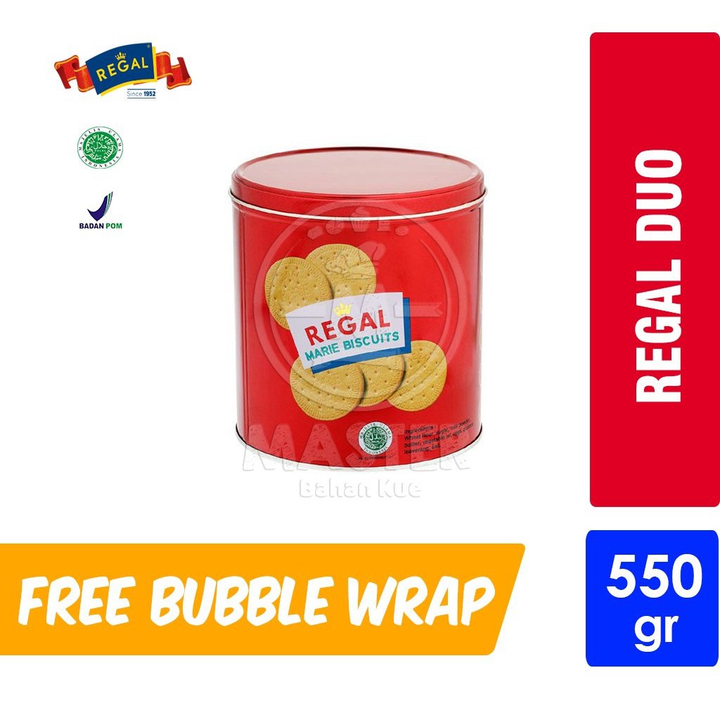 

Regal Marie Biscuit Kaleng / Biskuit Mari Regal [550 gr]
