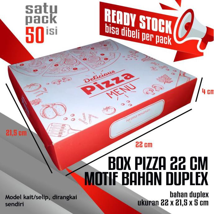 

Box Pizza 22 Cm, Dus Pizza, Kardus Pizza, Kotak Pizza
