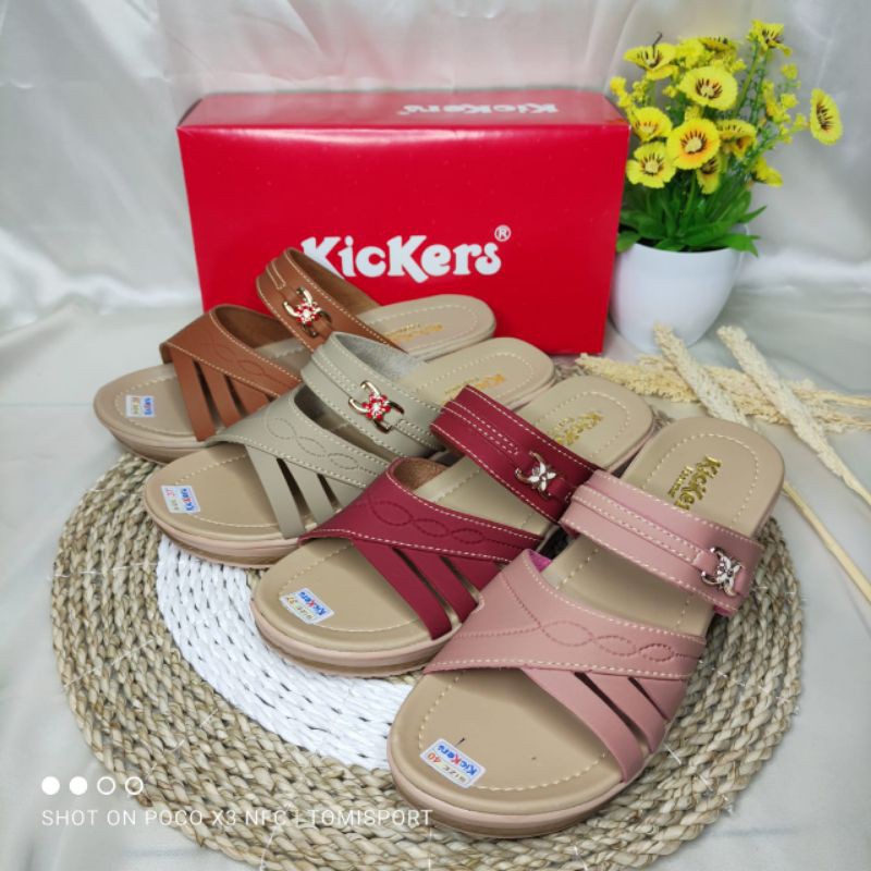 Sandal Wedges Wanita Selop BAN 2