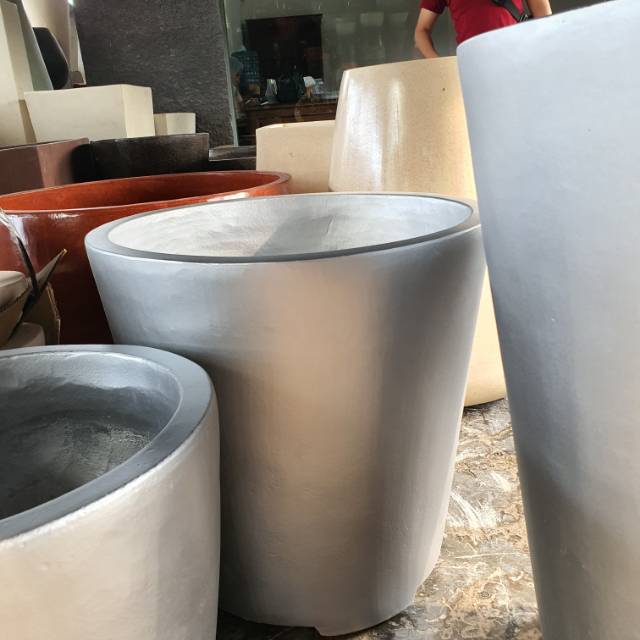 POT TIPE GELAS T60X60CM SILVER