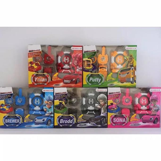 MAINAN POWER BATTLE WATCH CAR / ROBOT JAM HITAM