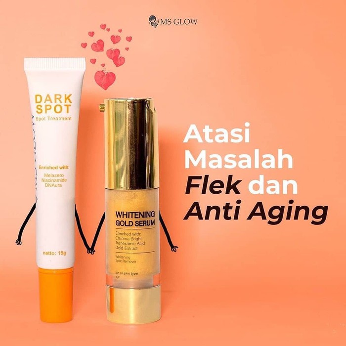 MS GLOW WHITENING SERUM GOLD DAN DARK SPORT