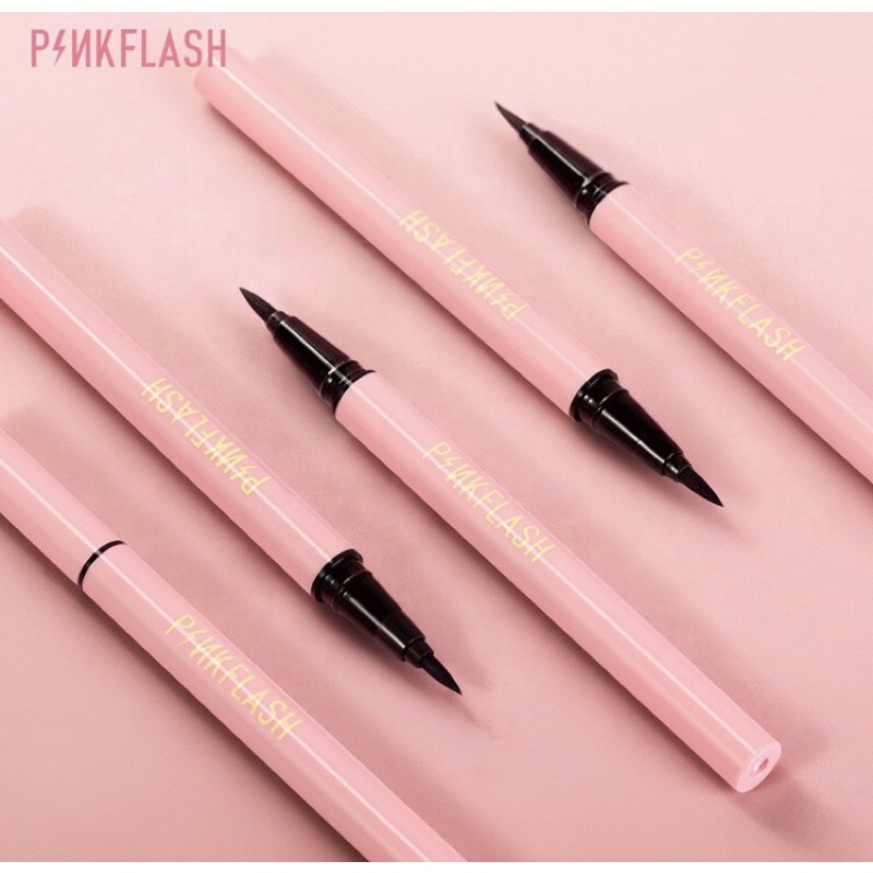 ✿ MADAME ✿PINKFLASH WATERPROOF EASY EYELINER PEN - EYELINER HITAM &amp; COKLAT BPOM