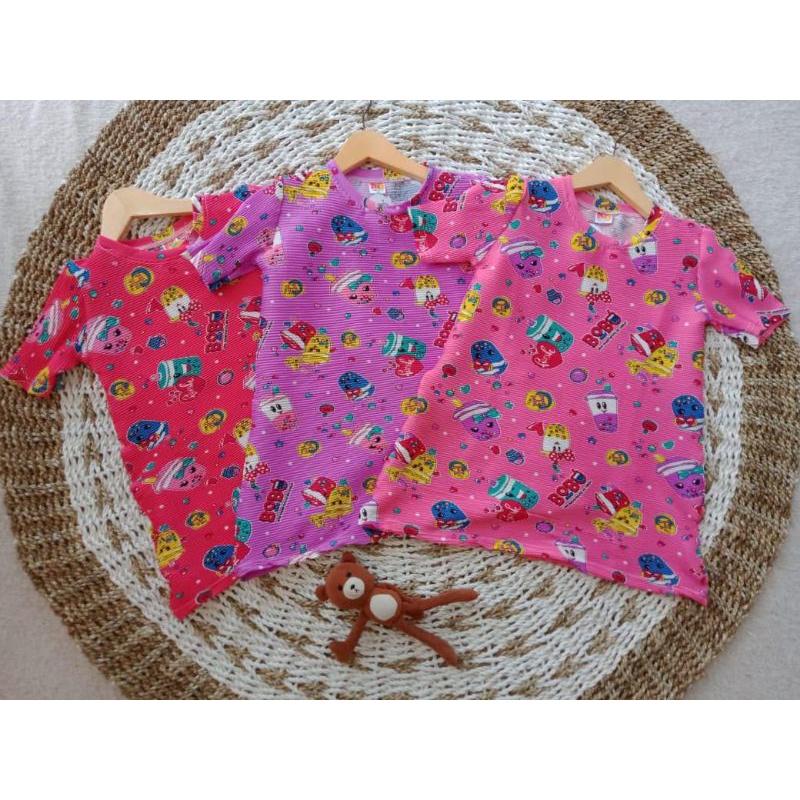 Dress naik turun boba/dress naik turun pom pom/dress frozen