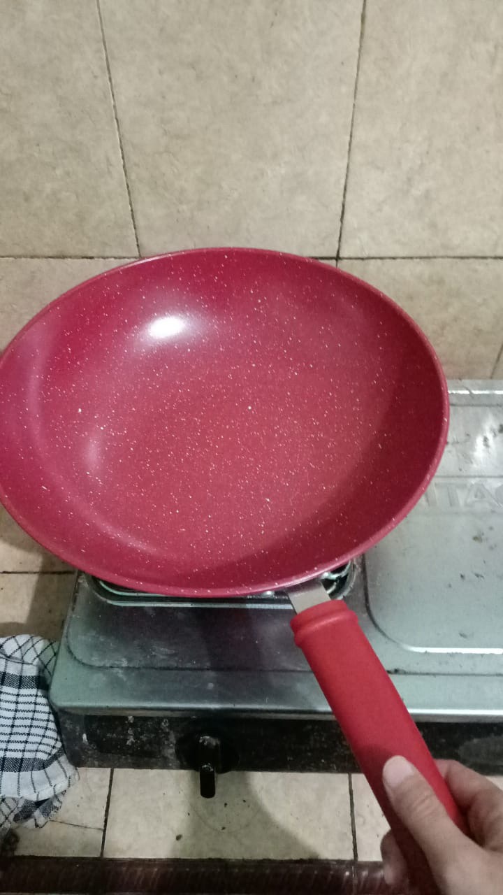 Wajan Enamel  Gagang Warna Fripan