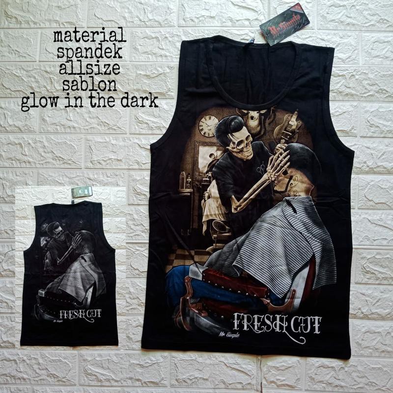 BAJU SINGLET METAL LEKBONG DISTRO