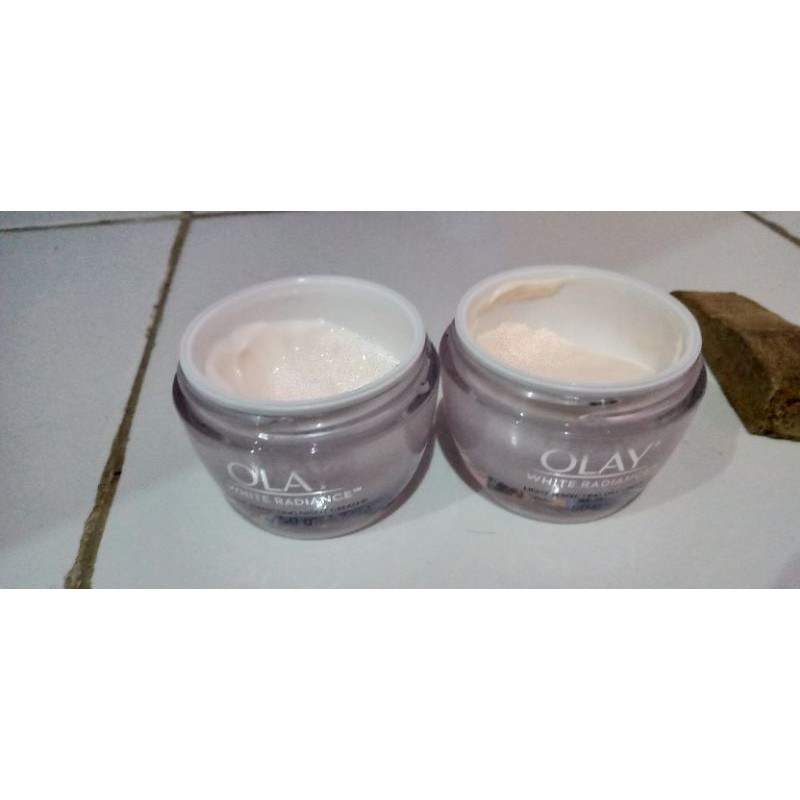 Olay white radiance siang &malam preloved