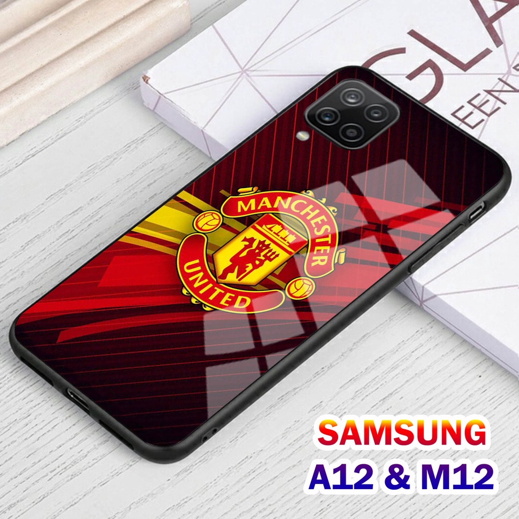 Softcase Glass Kaca SAMSUNG A12 , M12 - Casing HP SAMSUNG A12 , M12 [ S22 ].